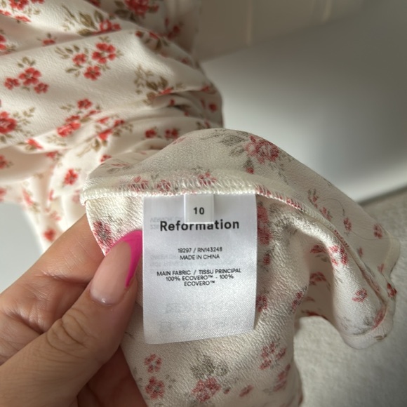 Reformation Bisque Mini Dress in Floral Colette Print - Picture 6 of 6